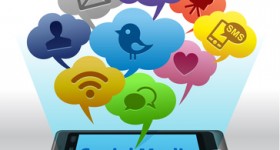Social media on Smartphone Social media on Smartphone
